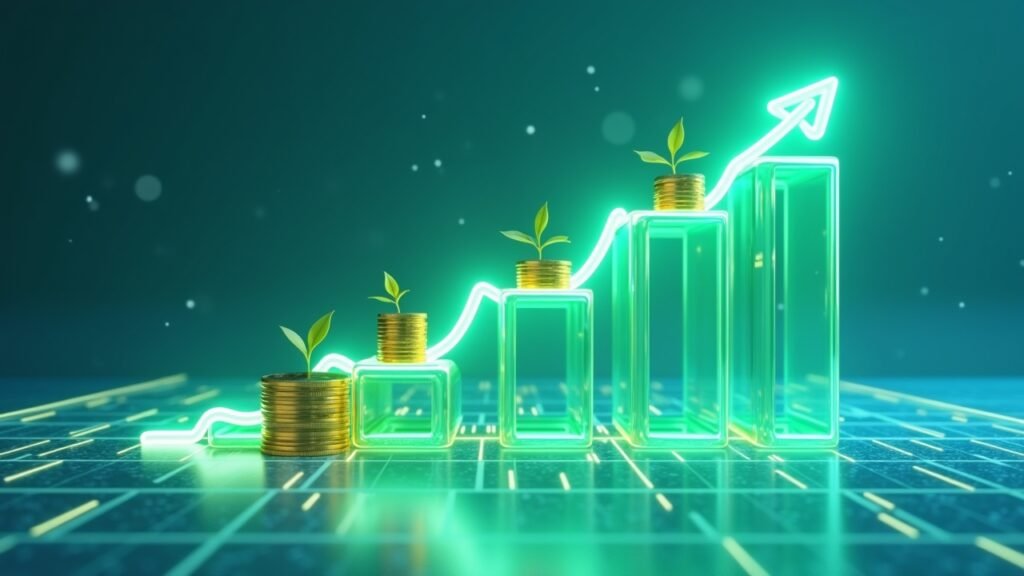 Compound growth visualization