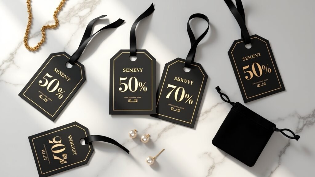 Designer discount tags