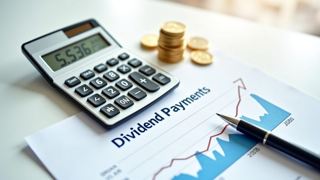 Calculator with dividend payments