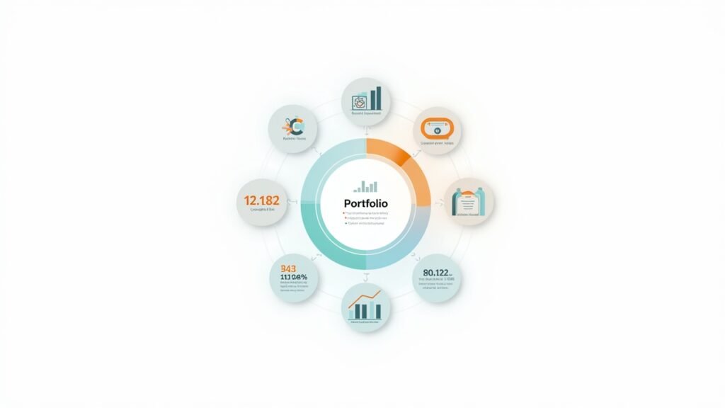 Portfolio diversification graphic