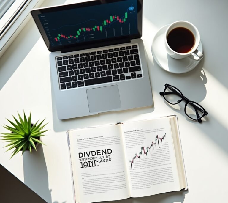 Stock market chart showing upward trend