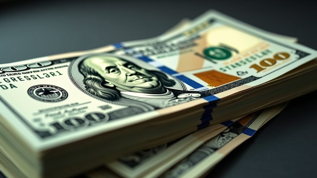 Stack of $100 bills