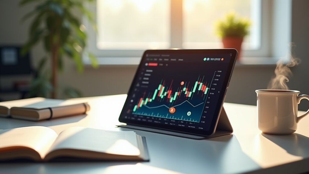 Small crypto investment chart