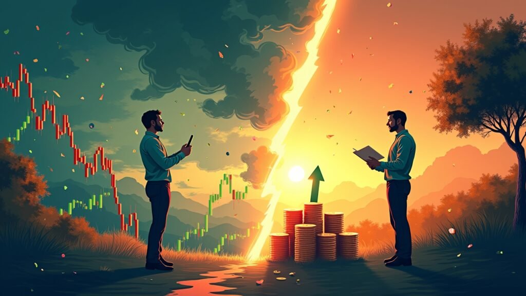 Market volatility vs steady investing